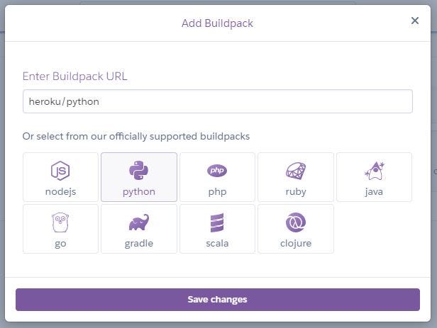 Adding Python to Buildpack