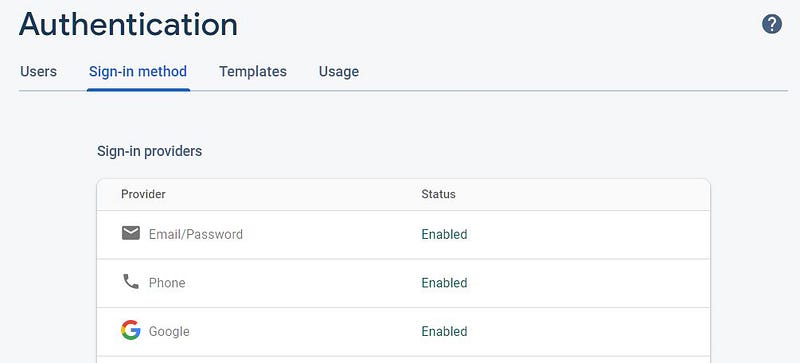 Sign-in methods